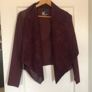 Women's Purple Tayanita Faux Suede Jacket